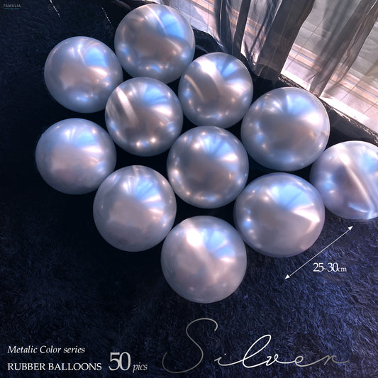 風船バルーン 金/銀/赤/青... メタリック 50個/100個【30cm 選べる色カラー 12インチ】ゴムバルーン 業務用/一般用/プロ仕様