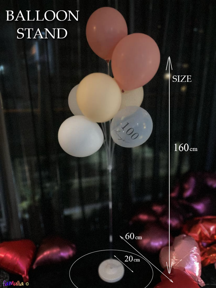 バルーンスタンド 160cm/130cmロングサイズ【4段階高さ調整】DIY お祝い結婚式開店祝い用等