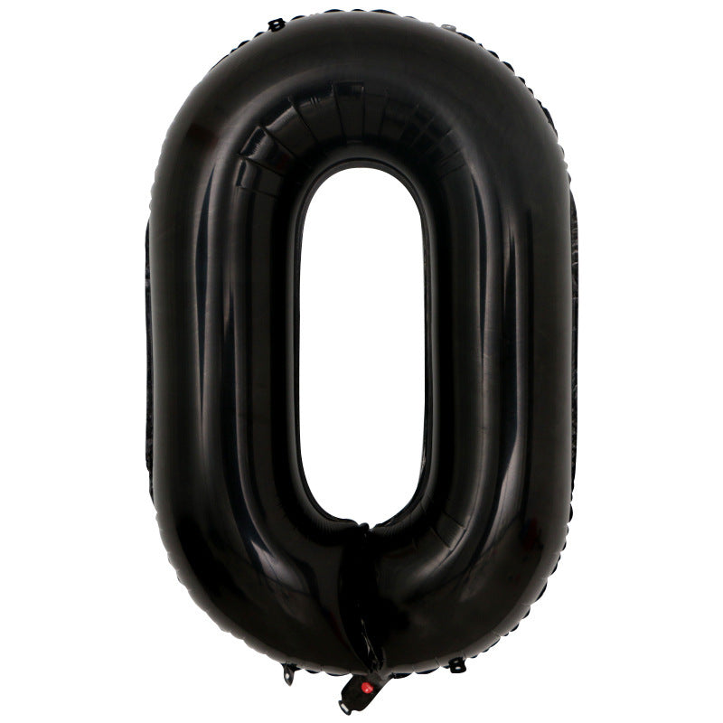 数字風船 ナンバーバルーン 大きいサイズ(90cm) 0~9 誕生日(白・赤・黒・アプリコット くすみカラーetc)