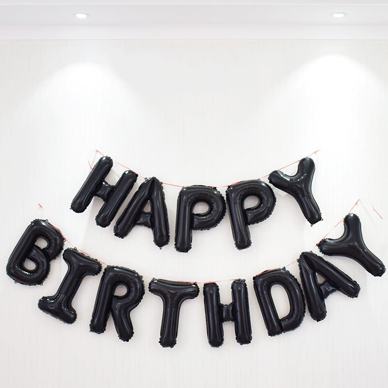 ハッピーバースデーバルーン風船 文字【選べる7色】定番 HAPPYBIRTHDAY
