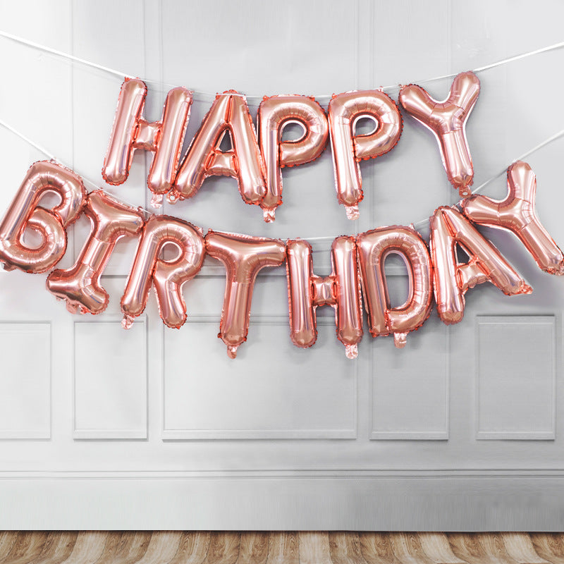 ハッピーバースデーバルーン風船 文字【選べる7色】定番 HAPPYBIRTHDAY