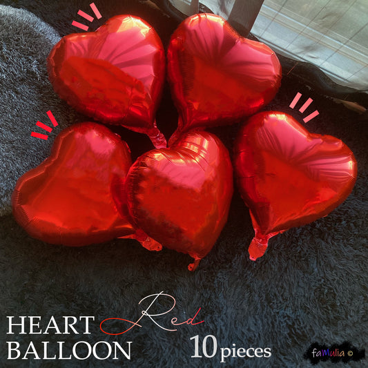 ハート風船バルーン アルミバルーン【45cm 選べる18色】10個/20個/30個セット