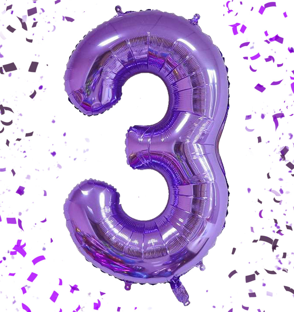 数字風船 ナンバーバルーン 大きいサイズ(90cm) 0~9 誕生日(白・赤・黒・アプリコット くすみカラーetc)
