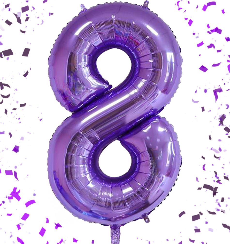 数字風船 ナンバーバルーン 大きいサイズ(90cm) 0~9 誕生日(白・赤・黒・アプリコット くすみカラーetc)