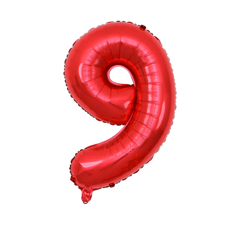 数字風船 ナンバーバルーン 大きいサイズ(90cm) 0~9 誕生日(白・赤・黒・アプリコット くすみカラーetc)