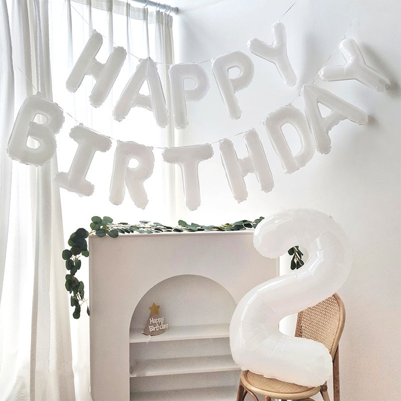 ハッピーバースデーバルーン風船 文字【選べる7色】定番 HAPPYBIRTHDAY