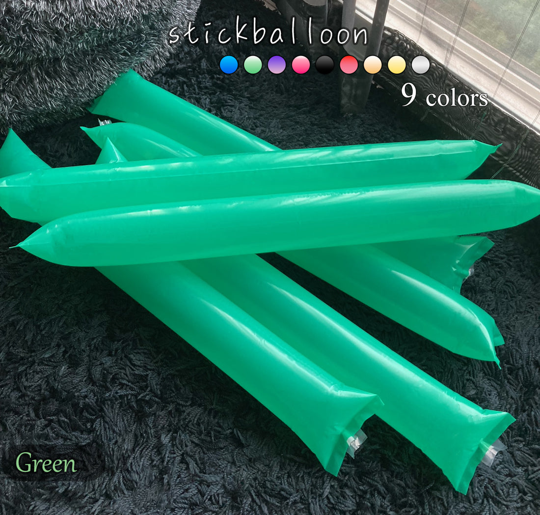 スティックバルーン 応援グッズ 60cm 9色 20本/100本/200本 格安 販促業務用・一般用 各種スポーツ【無地】