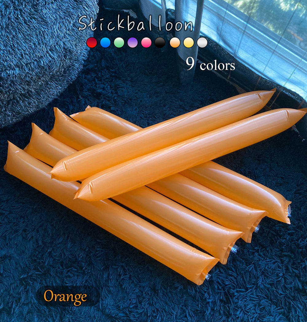 スティックバルーン 応援グッズ 60cm 9色 20本/100本/200本 格安 販促業務用・一般用 各種スポーツ【無地】