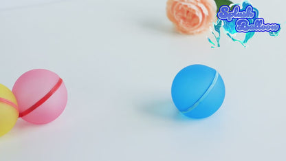 マグネット型シリコン水風船 繰返し使えるsplush waterballoon お風呂用おもちゃ/夏